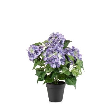 Hortensia artificial DORJA en maceta decorativa, lila, 40 cm