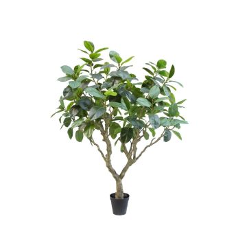 Árbol de caucho artificial BAKTIN, tronco artificial, maceta decorativa, verde, 240 cm