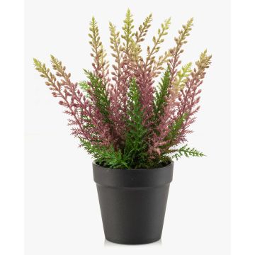 Erica artificial ELSAWO en maceta decorativa, crossdoor, lila, 30 cm