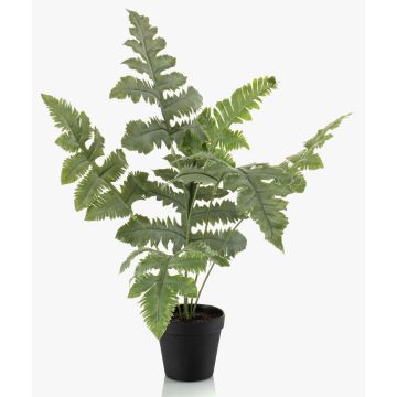 Helecho artificial EYMEN en maceta decorativa, verde, 60 cm