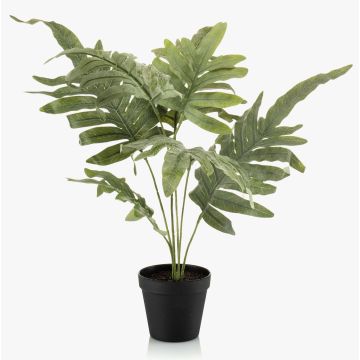Helecho artificial SCORPI en maceta decorativa, gris verdoso, 60 cm