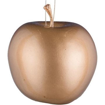 Manzana decorativa TUSKA, dorada, 6,5 cm