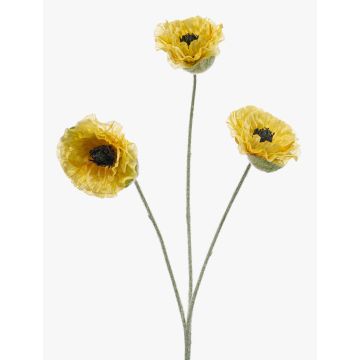 Rama artificial Amapola WHONRA, amarilla, 60 cm Rama artificial Amapola WHONRA, amarilla, 60 cm