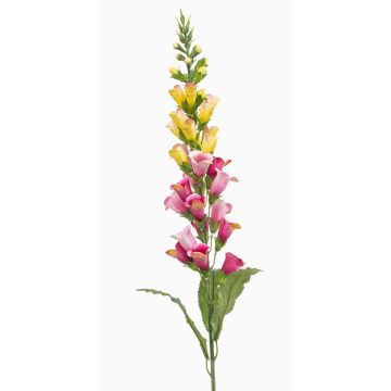 Flor artificial dedalera SCHYNRA, amarillo-rosa, 95 cm