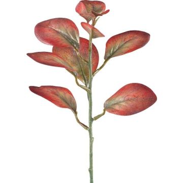 Rama artificial de arbusto peluquín ZEHROL, rojo-verde, 30 cm