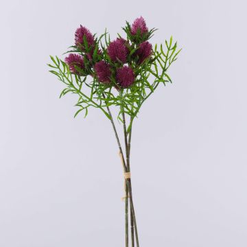 Ramo de flores artificiales de cardo noble SEKLINA, rosa antiguo, 35 cm Ramo de flores artificiales de cardo noble SEKLINA, rosa antiguo, 35 cm