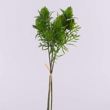 Ramo de flores artificiales de cardo noble SEKLINA, verde, 35 cm Ramo de flores artificiales de cardo noble SEKLINA, verde, 35 cm