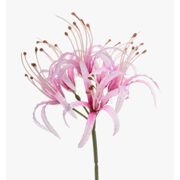 Amarilis artificial de jardín NANFAJI, rosa, 65 cm