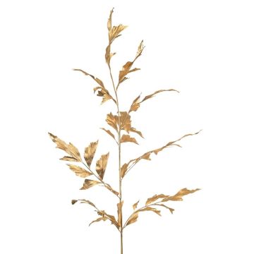 Hoja de palmera artificial MANIESO, dorada, 130cm