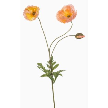 Rama decorativa de amapola SCHUNRA, melocotón, 75 cm
