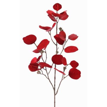 Rama de eucalipto artificial INDALA con frutos, rojo, 85cm Rama de eucalipto artificial INDALA con frutos, rojo, 85cm