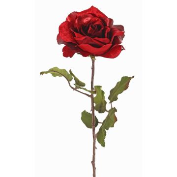 Rosa de terciopelo SINDALA, rojo, 60cm, Ø12cm