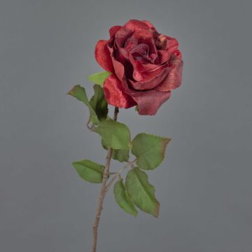 Rosa de terciopelo SINDALA, rojo, 60cm, Ø12cm