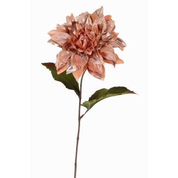 Dalia de terciopelo MINBU, salmón, 60cm, Ø17cm Dalia de terciopelo MINBU, salmón, 60cm, Ø17cm