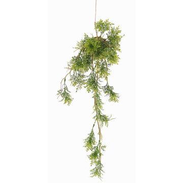 Romero artificial colgante IOANNIS sobre bola de musgo, verde, 60cm Romero artificial colgante IOANNIS sobre bola de musgo, verde, 60cm