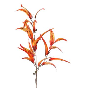 Rama de eucalipto artificial EUSEBIOS, naranja-amarillo, 100cm