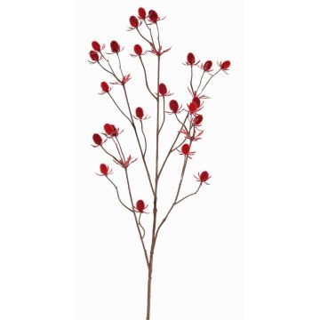 Cardo de plástico LOUKAS, rojo, 70cm, Ø1-1,5cm