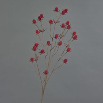 Cardo de plástico LOUKAS, rojo, 70cm, Ø1,5cm