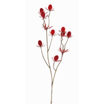 Cardo de plástico LOUKAS, rojo, 45cm, Ø1-1,5cm