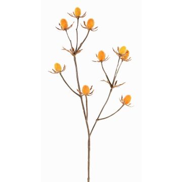 Cardo de plástico LOUKAS, amarillo-naranja, 45cm, Ø1-1,5cm