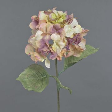 Hortensia artificial URANIA, rosa antiguo, 75cm, Ø18cm