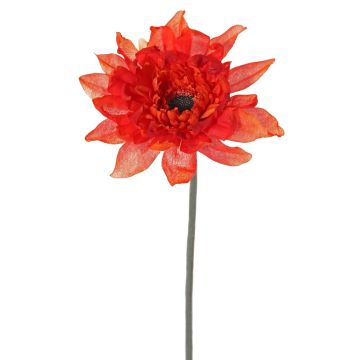 Gerbera artificial PAMILLA, naranja, 65cm, Ø12cm
