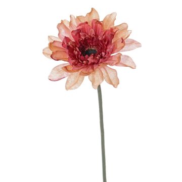 Gerbera artificial PAMILLA, rosa salmón, 65cm, Ø12cm