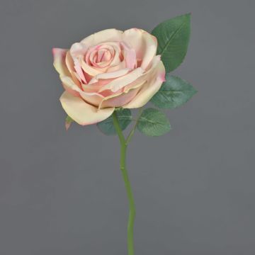 Rosa artificial NIKOLETA, rosa, 30cm, Ø12cm
