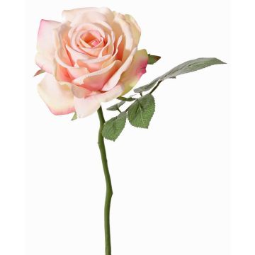 Rosa artificial NIKOLETA, rosa-crema, 30cm, Ø12cm Rosa artificial NIKOLETA, rosa-crema, 30cm, Ø12cm
