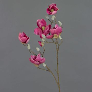 Magnolia artificial KOSTAS, rosa, 80cm, Ø5-8cm