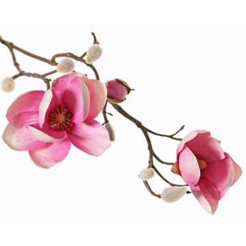 Magnolia artificial KOSTAS, rosa-fucsia, 55cm, Ø5-8cm Magnolia artificial KOSTAS, rosa-fucsia, 55cm, Ø5-8cm