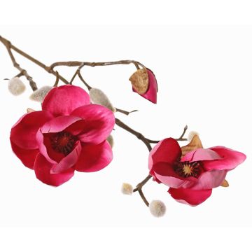 Magnolia artificial KOSTAS, rosa, 55cm, Ø5-8cm