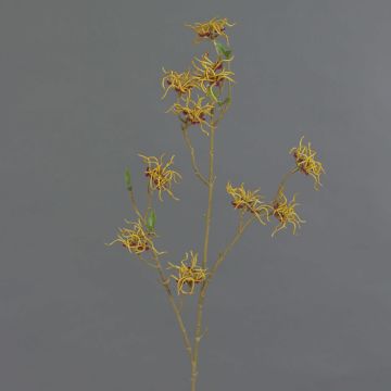 Rama de hamamelis artificial XYLA, flores, naranja-amarillo, 70cm, Ø5cm