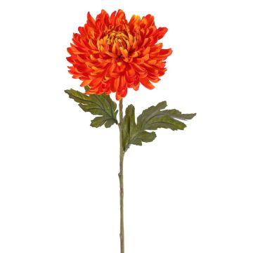 Crisantemo artificial DELPHINA, naranja, 65cm, Ø14cm