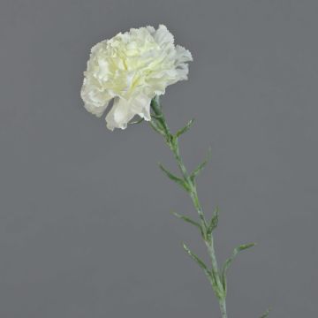 Clavel artificial NIRUSHA, blanco, 65cm
