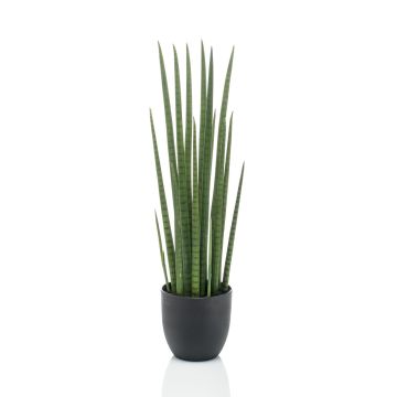 Sansevieria Cylindrica artificial KICHIRO en maceta decorativa, verde, 70cm