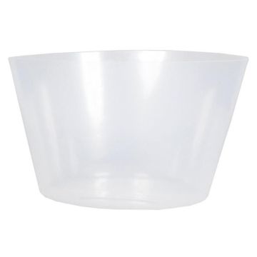 Recipiente interior KIPA para cestas para plantas, plástico, impermeable, transparente, 15 cm, Ø 25 cm