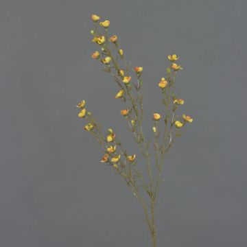 Flor de cera artificial NIANG, amarillo-naranja, 80cm, Ø2-3cm