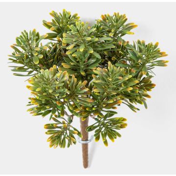 Crossostephium artificial KARAHNI en varilla de ajuste, verde-naranja, 20cm