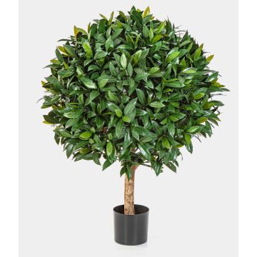 Bola de laurel artificial LARAWAG, tronco natural, zona de tránsito, 110cm