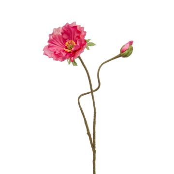 Amapola artificial HASNA, rosa, 75cm