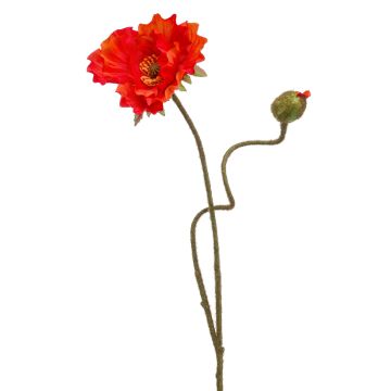 Amapola artificial HASNA, roja, 75cm