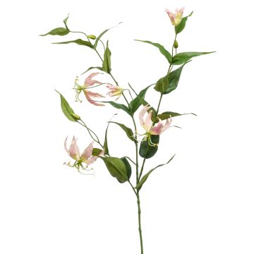 Gloriosa artificial WARIS rosa-crema, 120cm