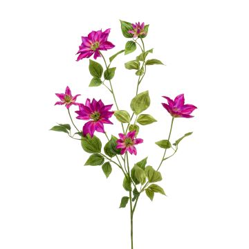 Flor artificial grande Clematis HIKARI, rosa, 110 cm, Ø 5-14 cm