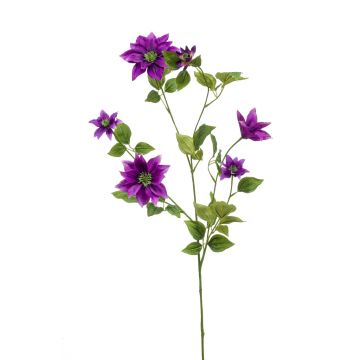Flor artificial grande Clematis HIKARI, rosa, 110 cm, Ø 5-14 cm