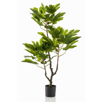 Higuera artificial TAPIWA con frutos, tronco artificial, verde, 95cm