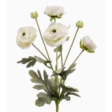 Ranúnculo artificial HIBBA, crema, 65cm