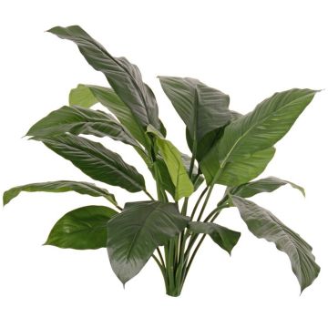 Planta artificial Spathiphyllum PLAKIAS, difícilmente inflamable, varilla, verde, 90 cm