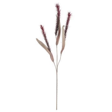 Rama artificial de hierba Liriope TAHA, rojo burdeos, 120cm
