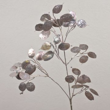 Rama de lunaria de plástico ADONISA, plata-oro, 65cm